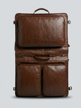 LEATHER TRAVEL GARMENT BAG