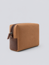 CAMEL CANVAS TOILETRY BAG