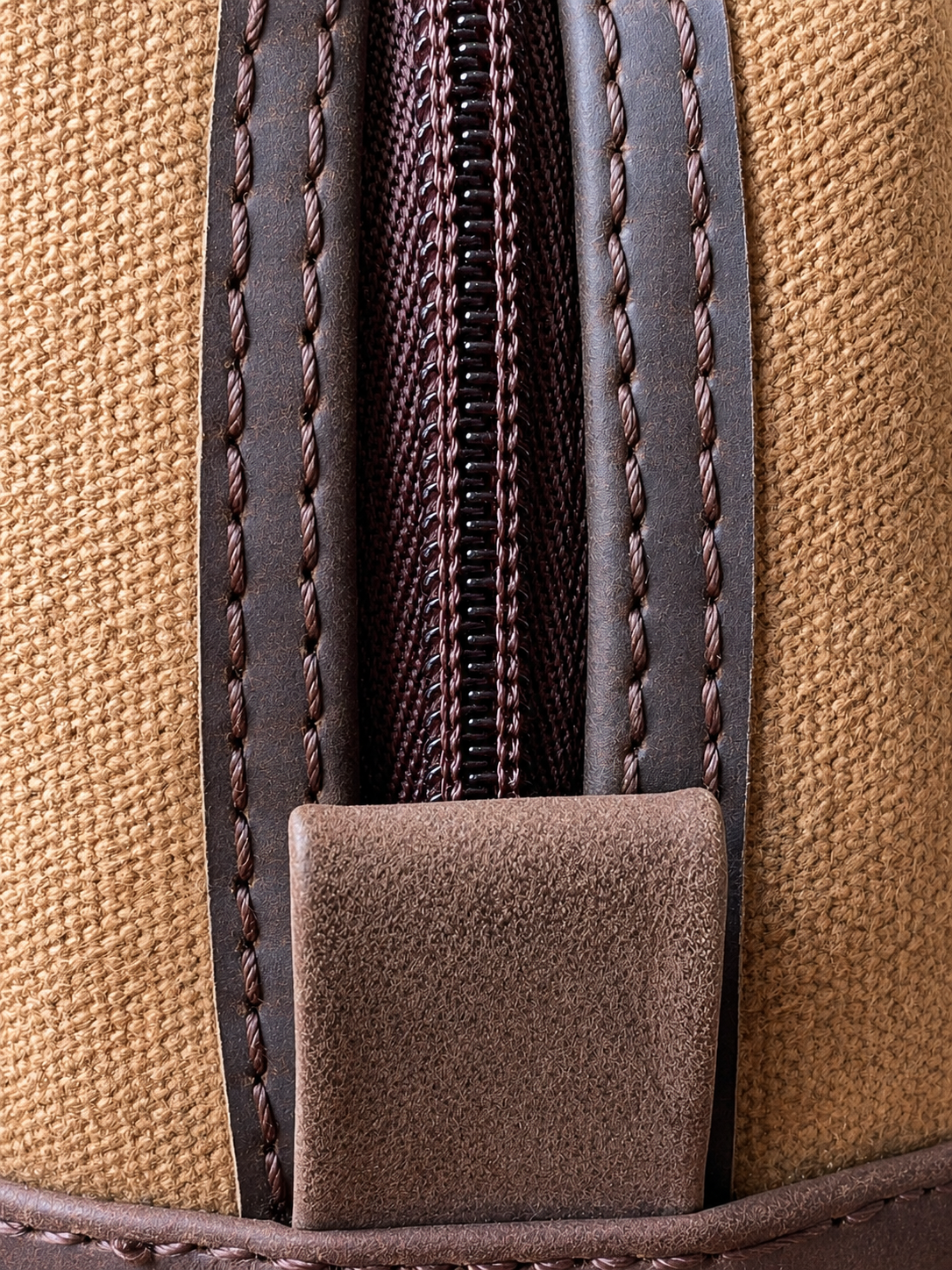 CAMEL CANVAS TOILETRY BAG