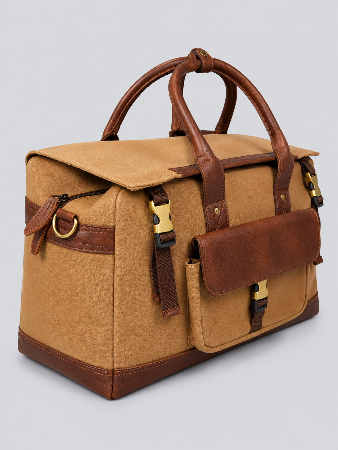 TAN CANVAS DUFFLE