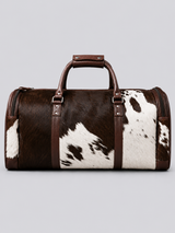 HAIR-ON LEATHER DUFFLE