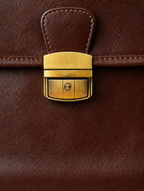 LEATHER BRIEFCASE WITH LOCK