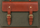CANVAS + LEATHER RUGGED BACKPACK