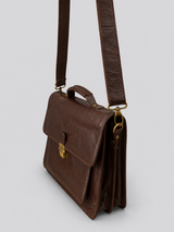 LEATHER BRIEFCASE WITH LOCK