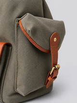 CANVAS + LEATHER RUGGED BACKPACK