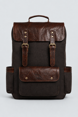 CANVAS + LEATHER BACKPACK