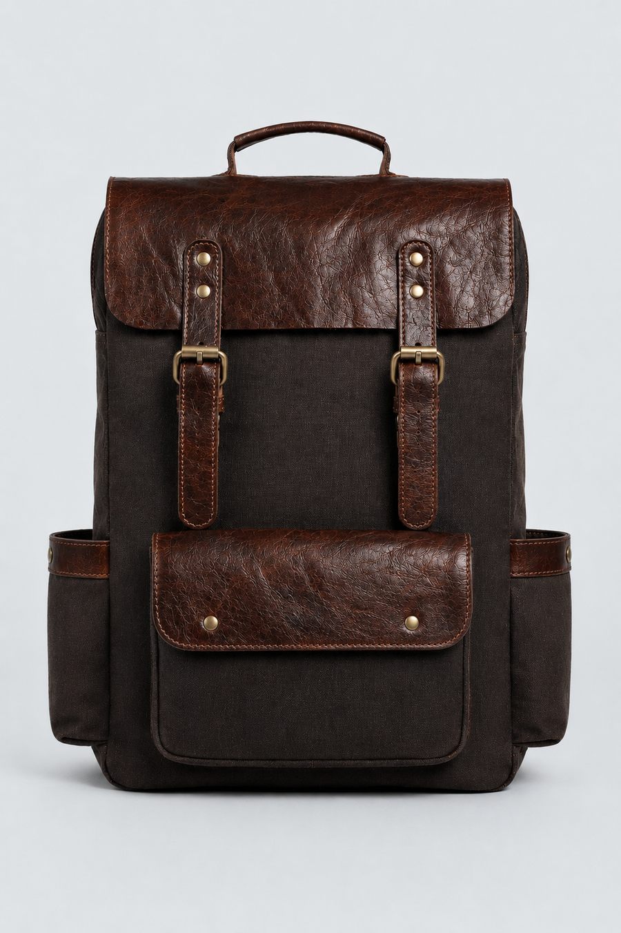 CANVAS + LEATHER BACKPACK