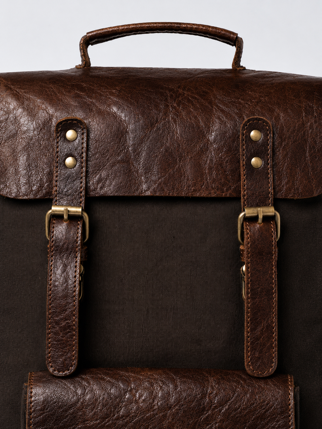 CANVAS + LEATHER BACKPACK
