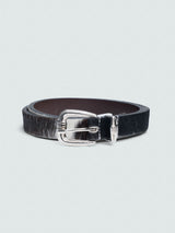 HAIR-ON UNISEX LEATHER BELT