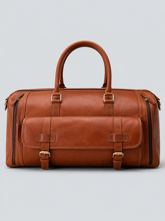 RUGGED LEATHER DUFFLE